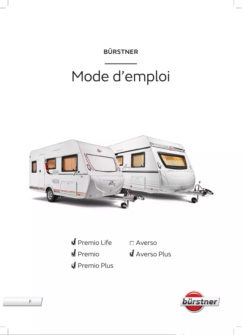 Página 1 del manual Manual de usuario Bürstner Premio Life (2023)