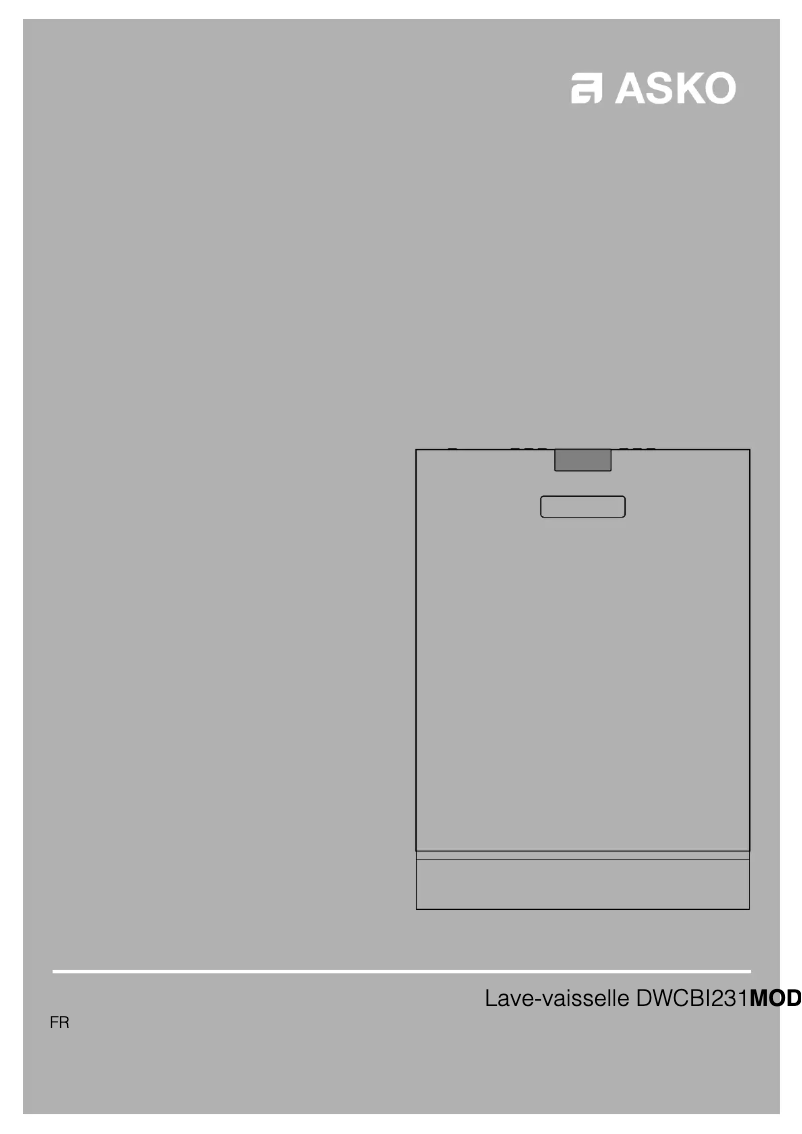 Página 1 del manual Manual de usuario Asko DWCBI231W