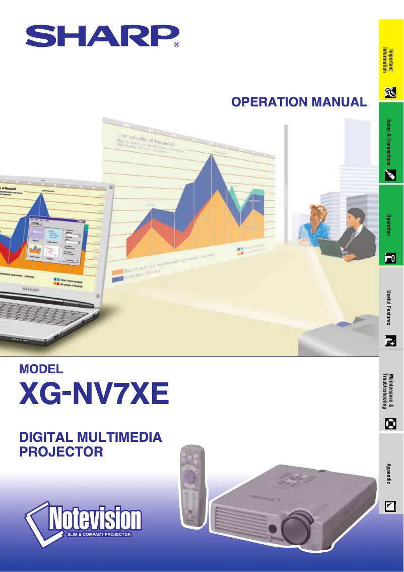 Image de la première page du manuel de l'appareil XG-NV7XE
