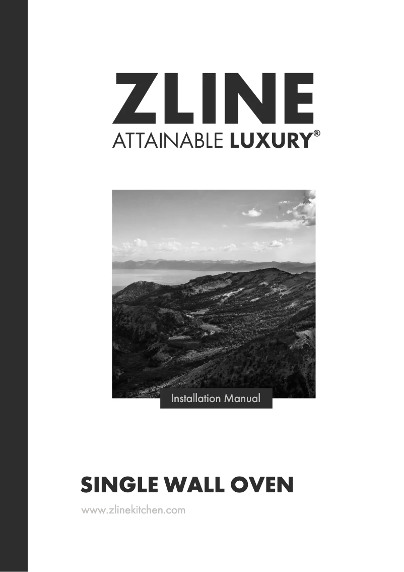 Page n°1 - Guide d'installation ZLine AWSSZ-30-MB