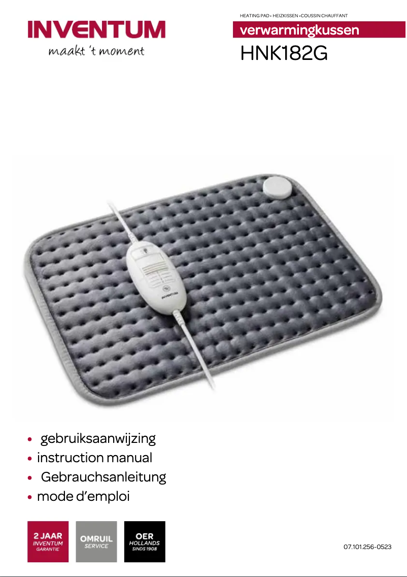 Page n°1 - Manuel utilisateur Inventum HNK182G