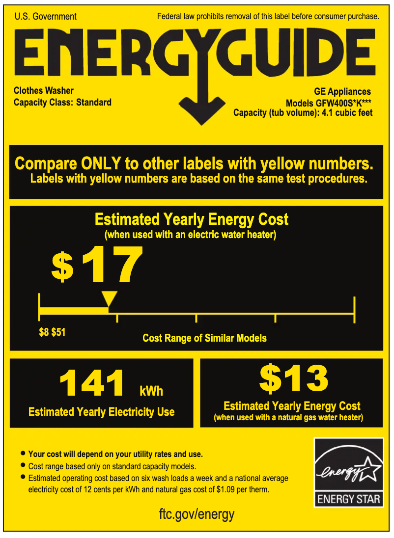 Image de la première page du manuel de l'appareil GFW400SCKWW