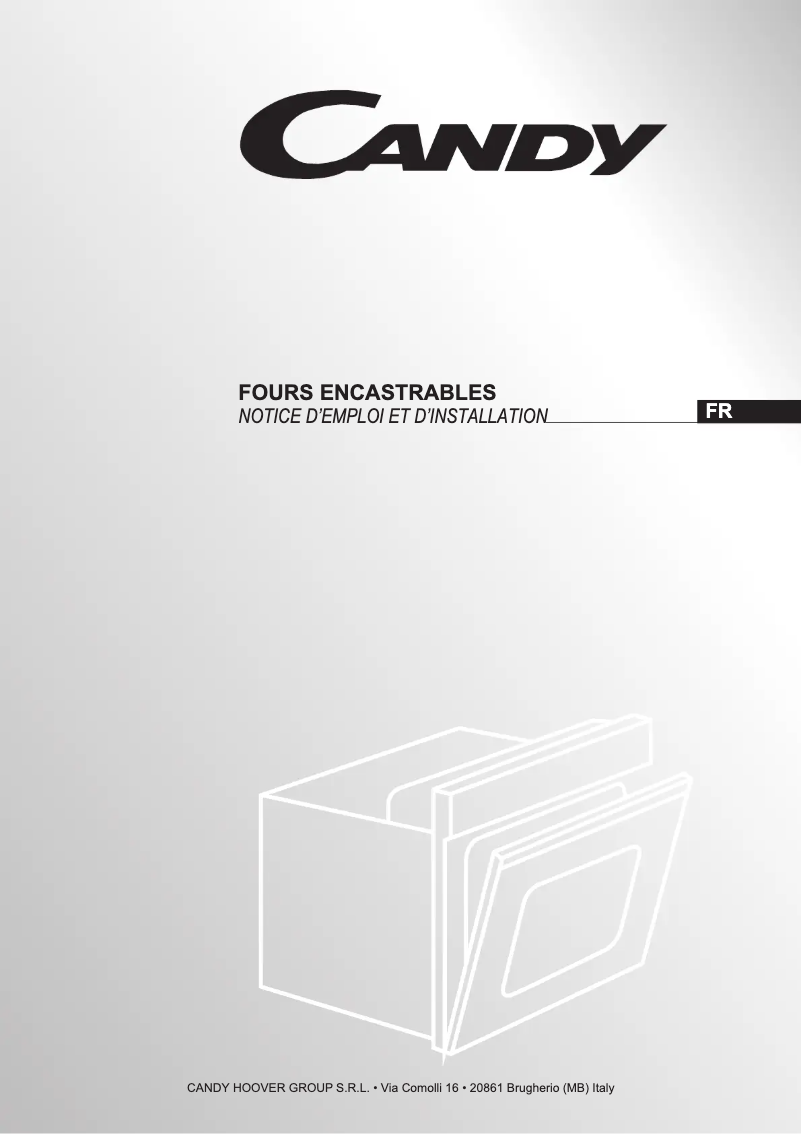 Page n°1 - Manuel utilisateur Candy FBP645X/E
