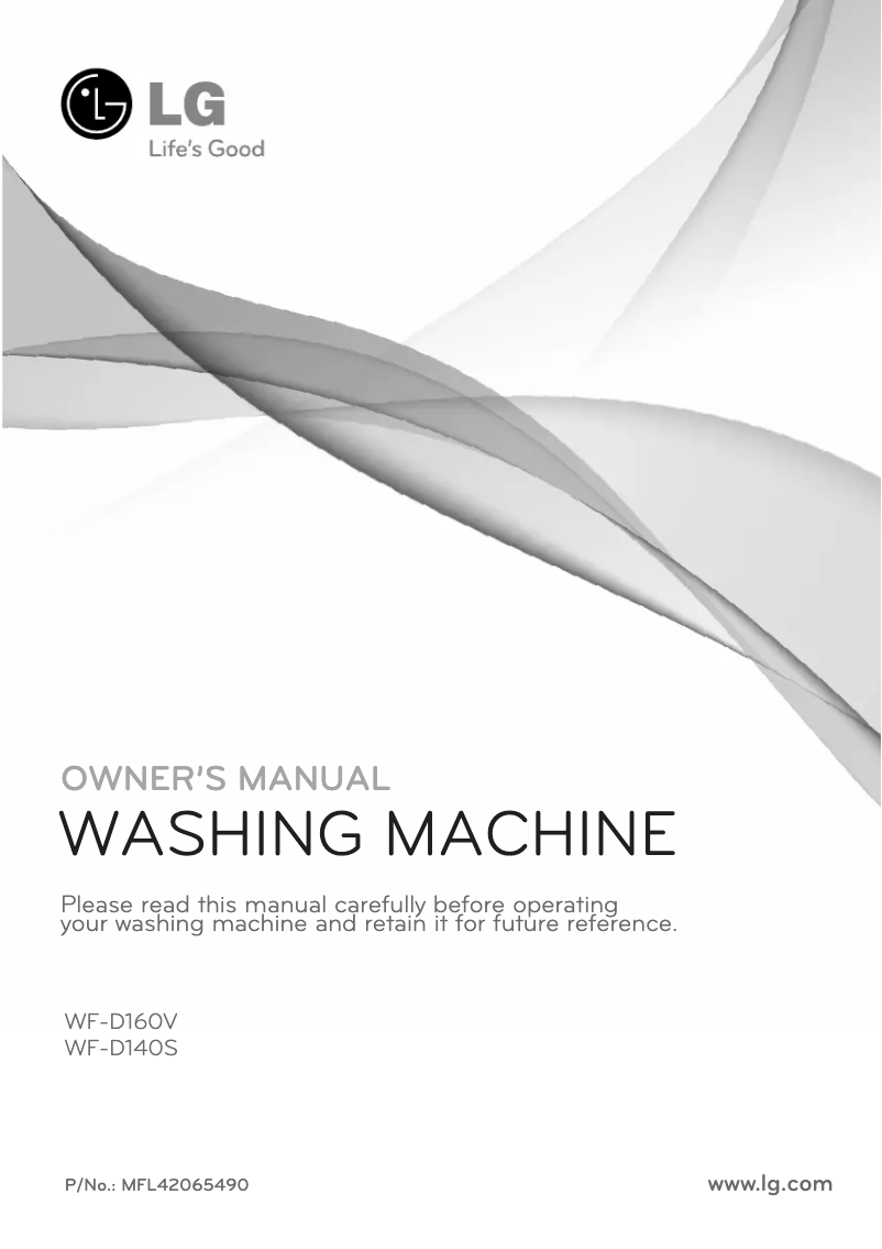 Page n°1 - Manuel utilisateur LG WF-D140S