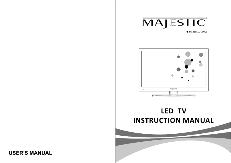 Image de la première page du manuel de l'appareil LED194GS