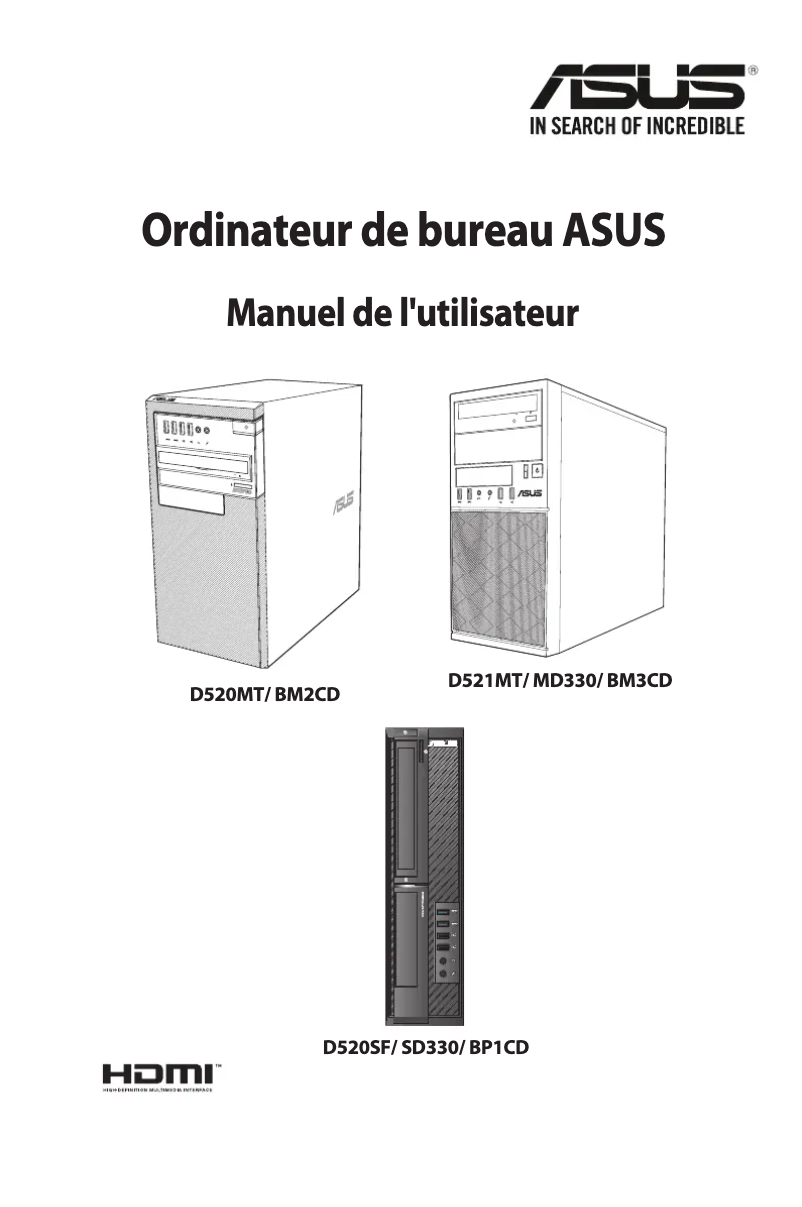 Image de la première page du manuel de l'appareil Pro D520MT