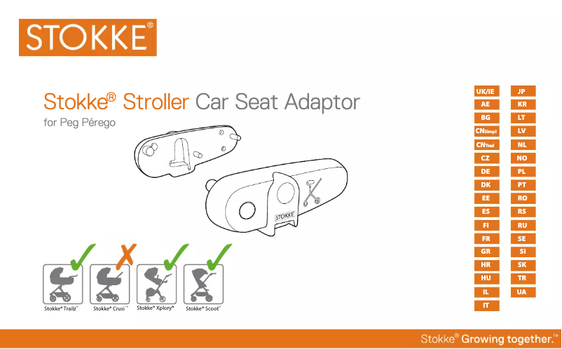 Página 1 del manual Manual de usuario Stokke Car Seat Adaptor for Peg Perego