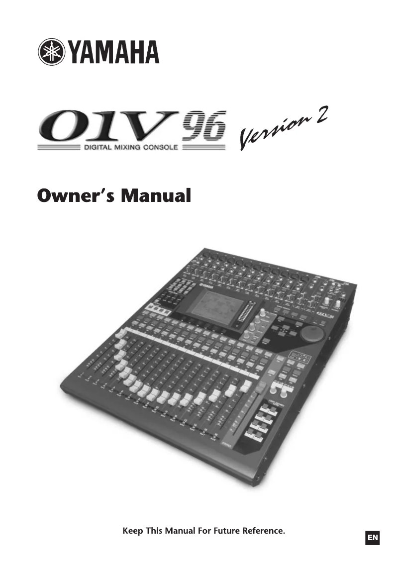 Image de la première page du manuel de l'appareil 01V96 Version 2