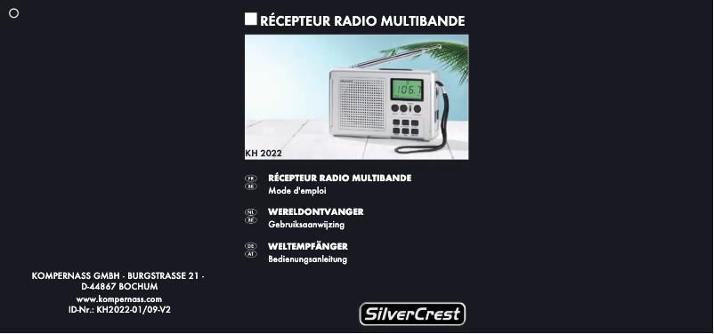 Imagen de la primera página del manual del dispositivo KH 2022