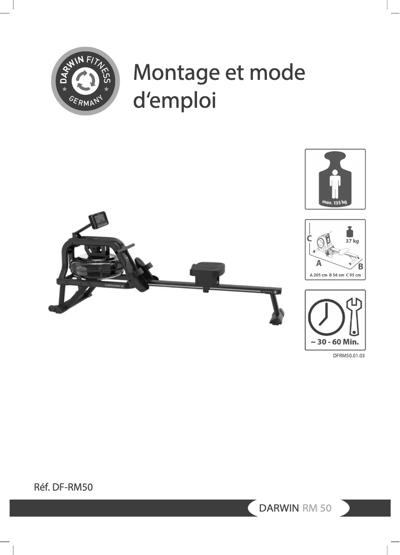 Page n°1 - Manuel utilisateur Darwin RM50