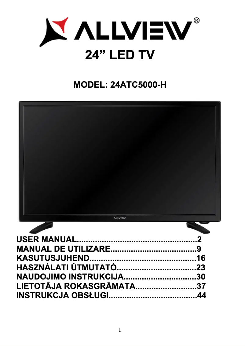 Page 1 de la notice Manuel utilisateur Allview 24ATC5000-H