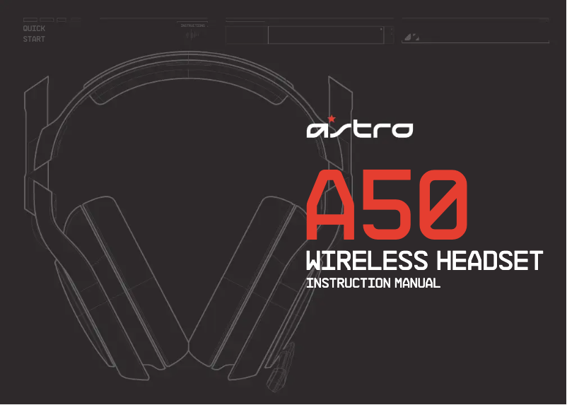 Page 1 de la notice Manuel utilisateur Astro A50 Gen 2