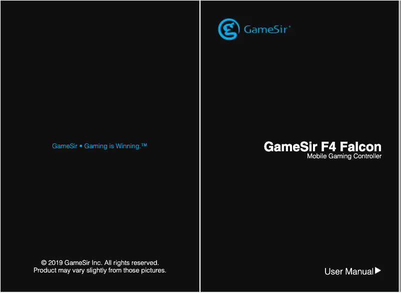 Page 1 de la notice Manuel utilisateur Gamesir F4 Falcon