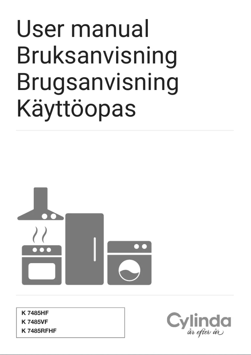 Image de la première page du manuel de l'appareil K7485RFHF