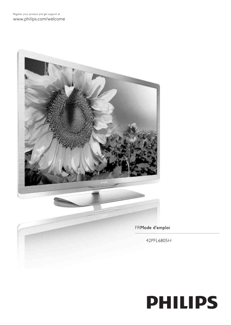 Image de la première page du manuel de l'appareil Econova 42PFL6805H