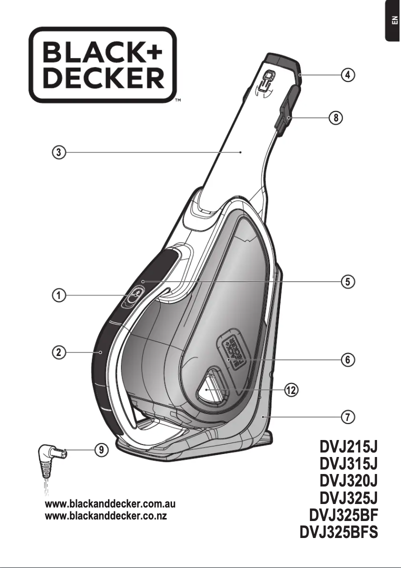 Page n°1 - Manuel utilisateur Black & Decker DVJ325BFS