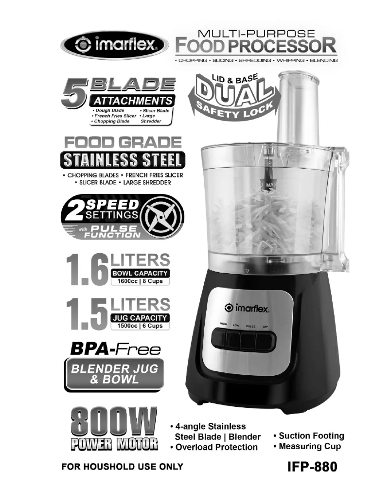 Page n°1 - Manuel utilisateur Imarflex IFP-880