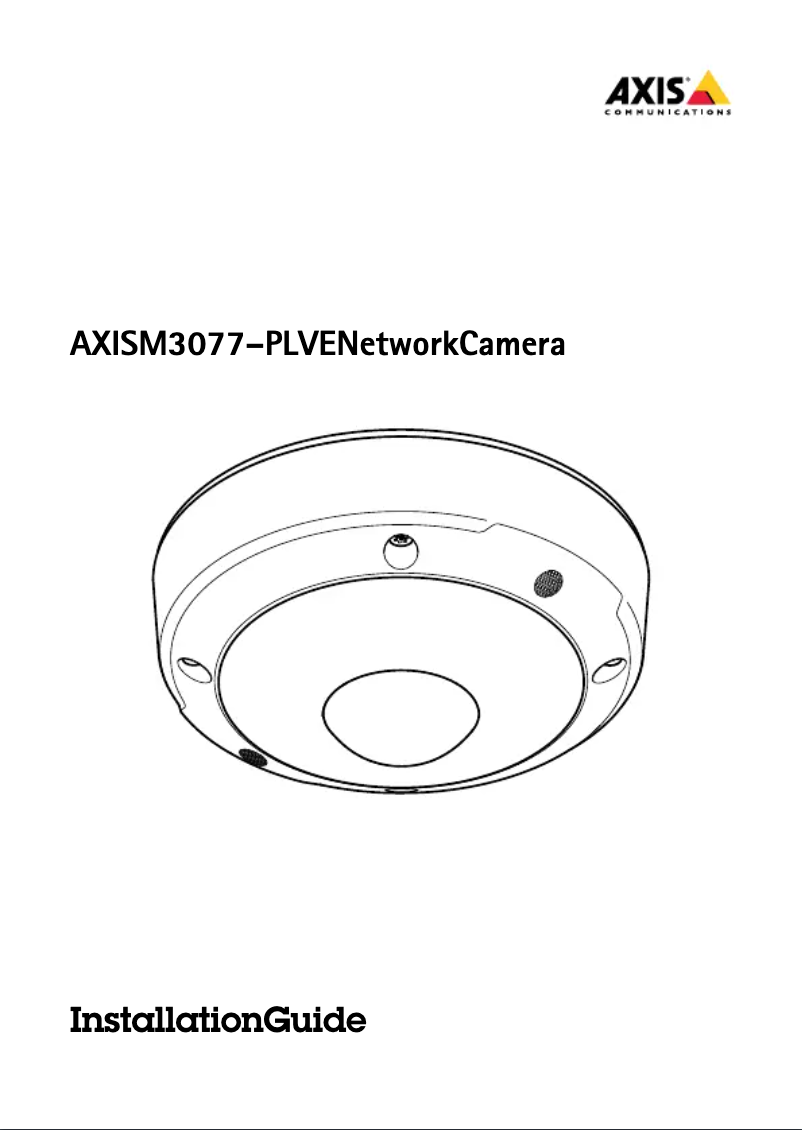 Image de la première page du manuel de l'appareil M3077-PLVE