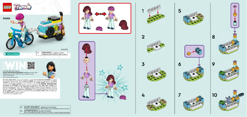 Page 1 de la notice Manuel utilisateur Lego Friends 30658