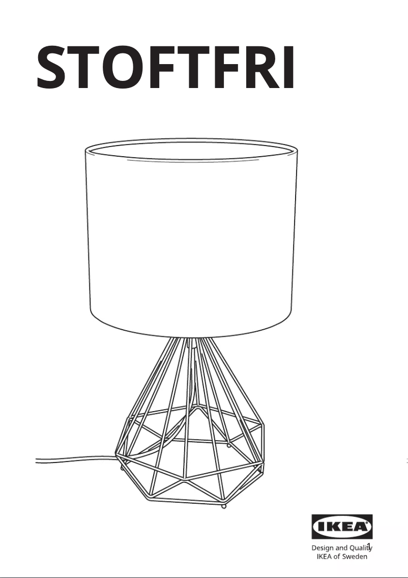 Page 1 de la notice Instructions / montage Ikea STOFTFRI