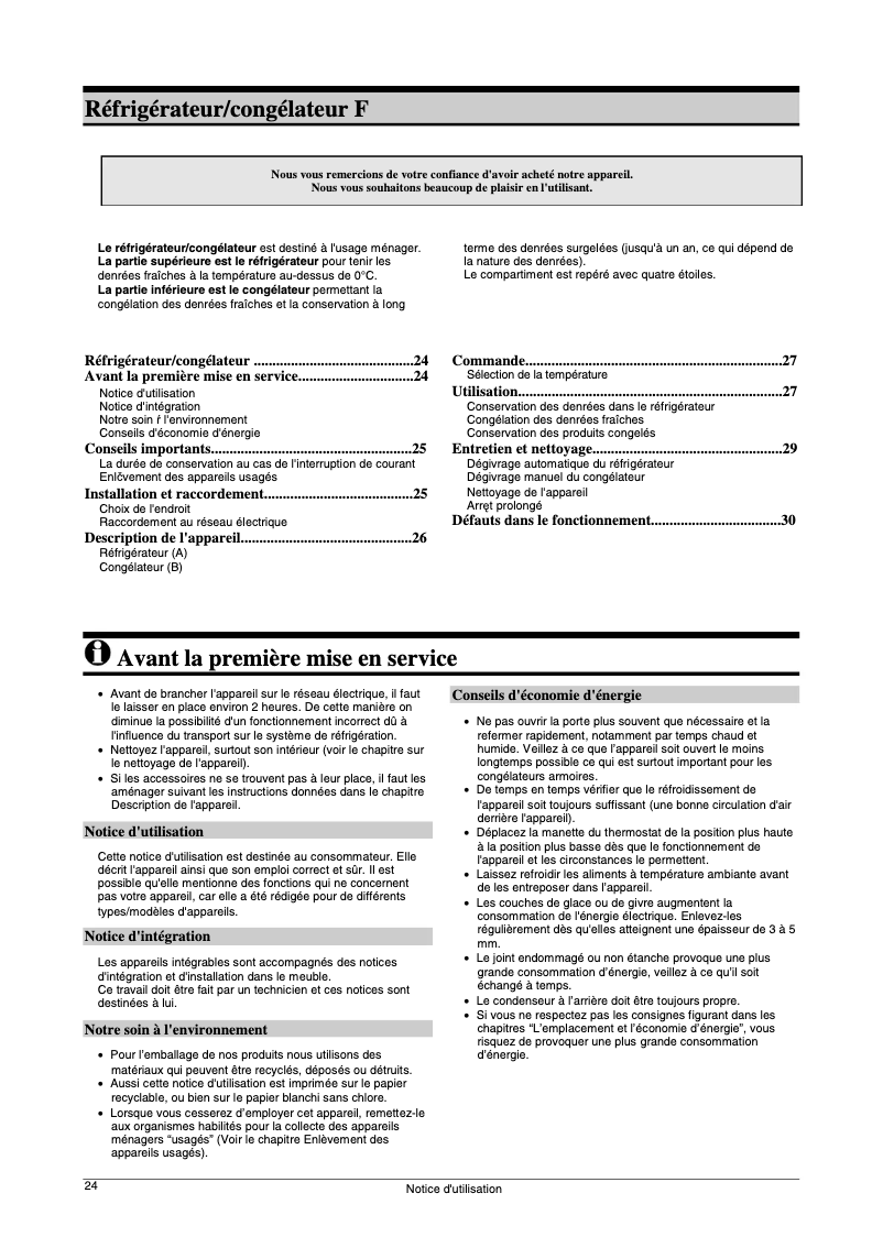 Page n°1 - Manuel utilisateur Smeg CR321AP