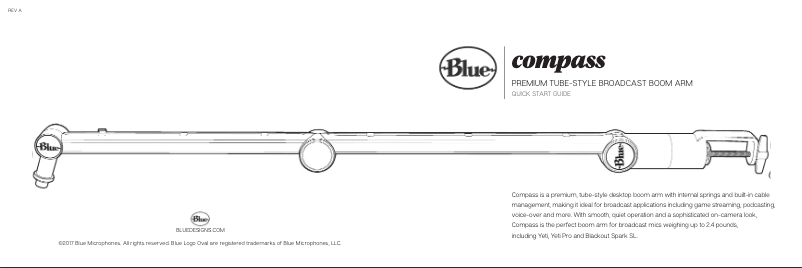 Page n°1 - Manuel utilisateur Blue Microphones Yeticaster