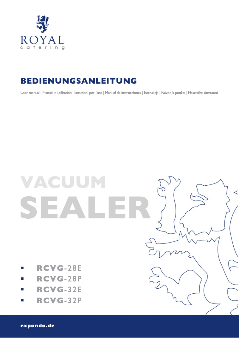 Image de la première page du manuel de l'appareil RCVG-32E