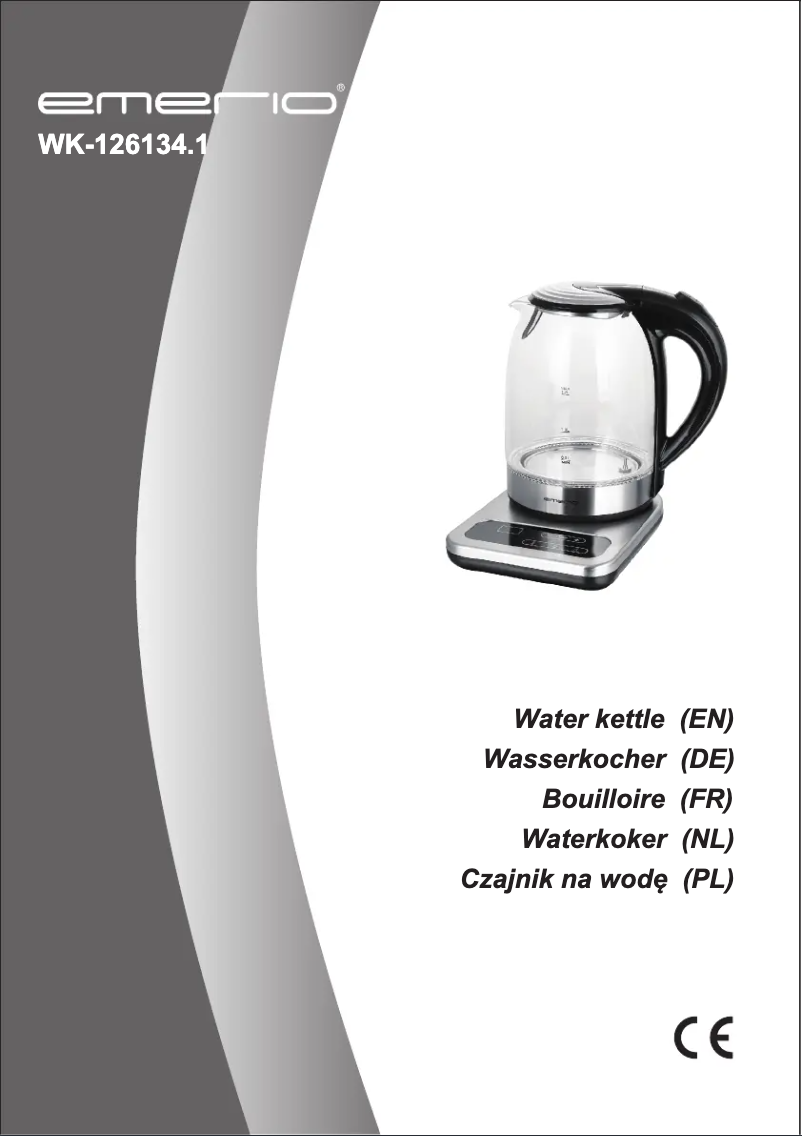 Page 1 de la notice Manuel utilisateur Emerio WK-126134