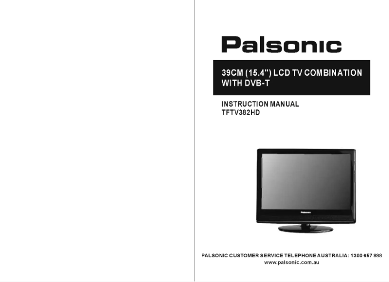 Page n°1 - Manuel utilisateur Palsonic TFTV382HD