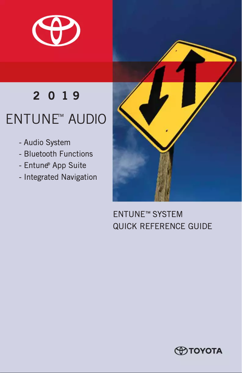 Page 1 de la notice Manuel utilisateur Toyota Sequoia (2019)