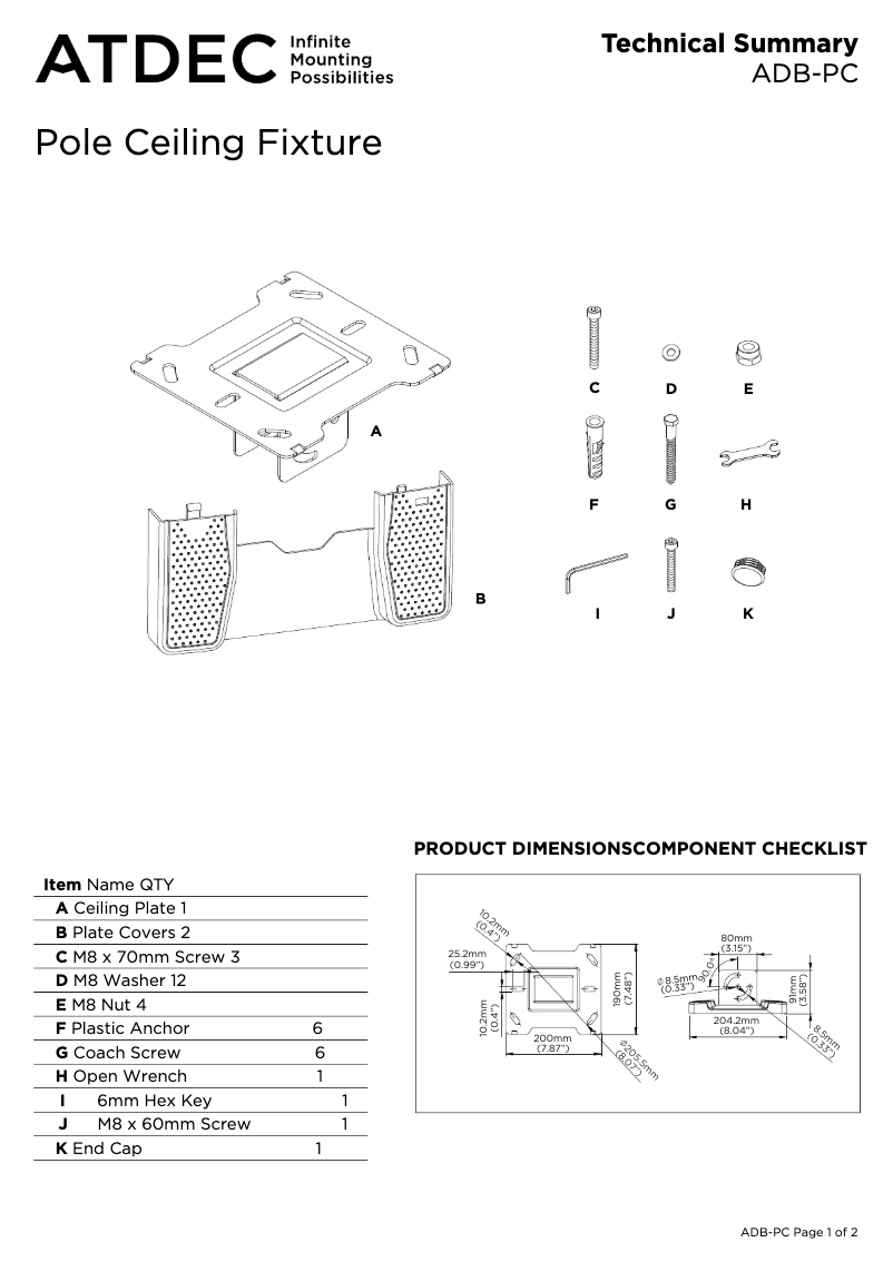 Page n°1 - Manuel utilisateur Atdec ADB-PC