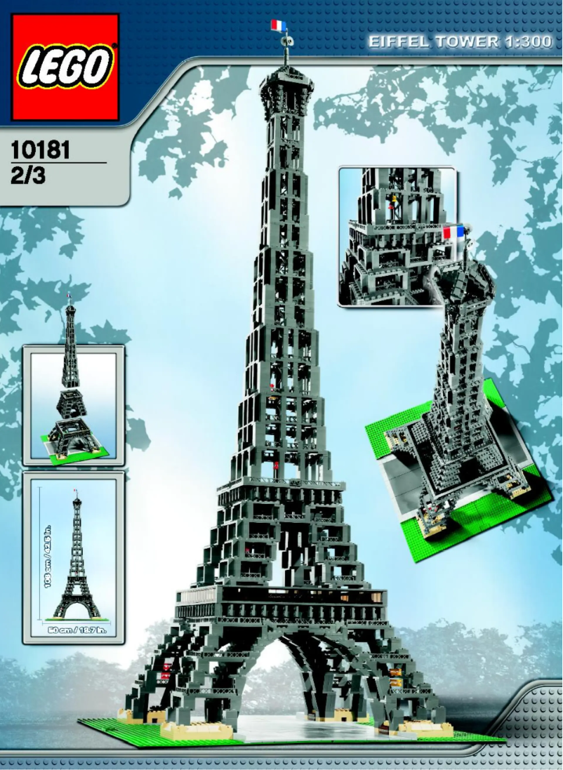 Page 1 de la notice Manuel utilisateur Lego The Eiffel Tower 1:300