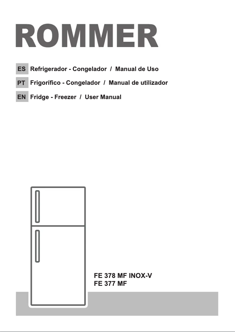 Image de la première page du manuel de l'appareil FE 378 MF INOX-V