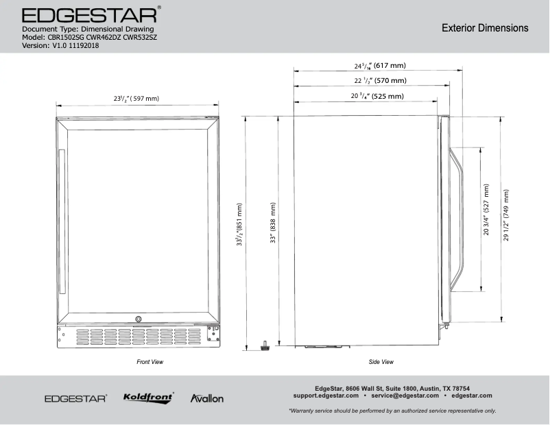 Imagen de la primera página del manual del dispositivo CWR462DZ