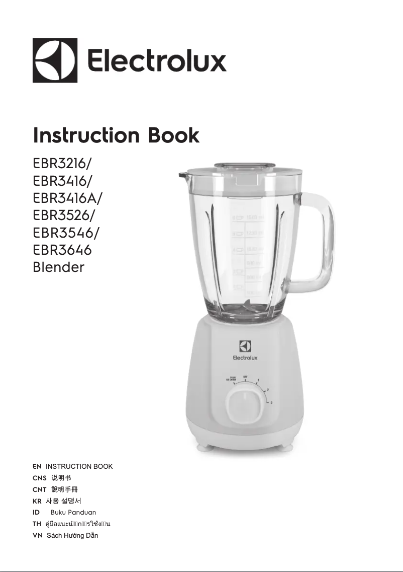 Page 1 de la notice Manuel utilisateur Electrolux EBR3646