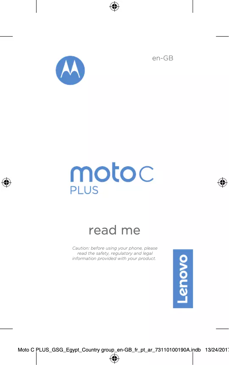 Page n°1 - Manuel utilisateur Motorola Moto C Plus