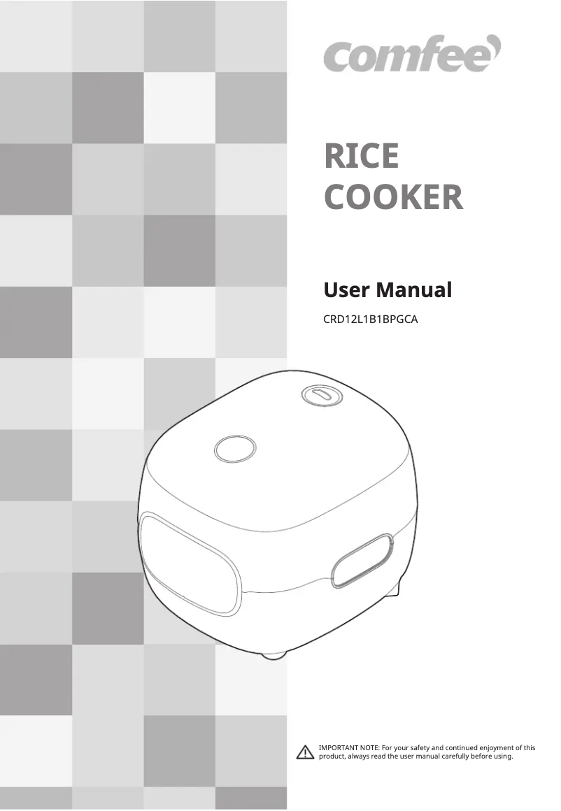 Image de la première page du manuel de l'appareil CRD12L1B1BPGCA