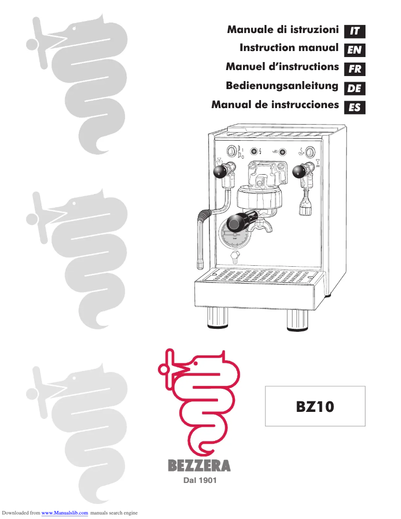 Page n°1 - Mode d'emploi Bezzera BZ10