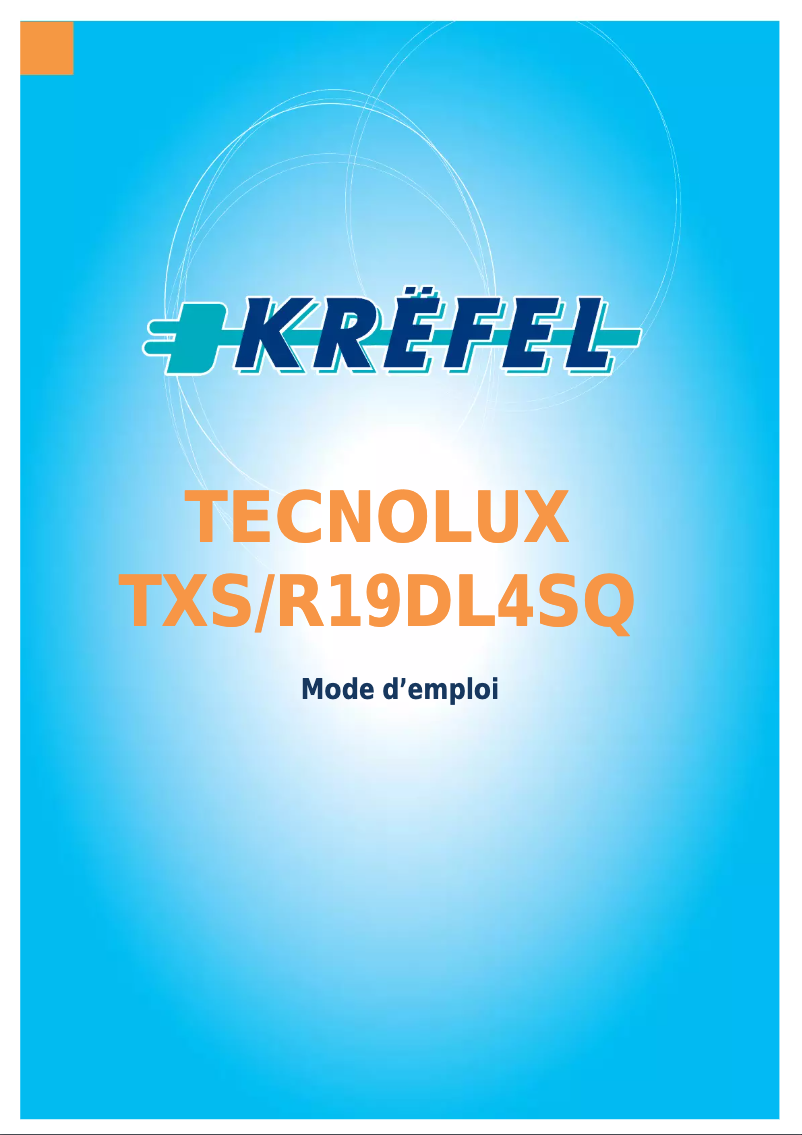 Image de la première page du manuel de l'appareil TXS/R19DL4SQ