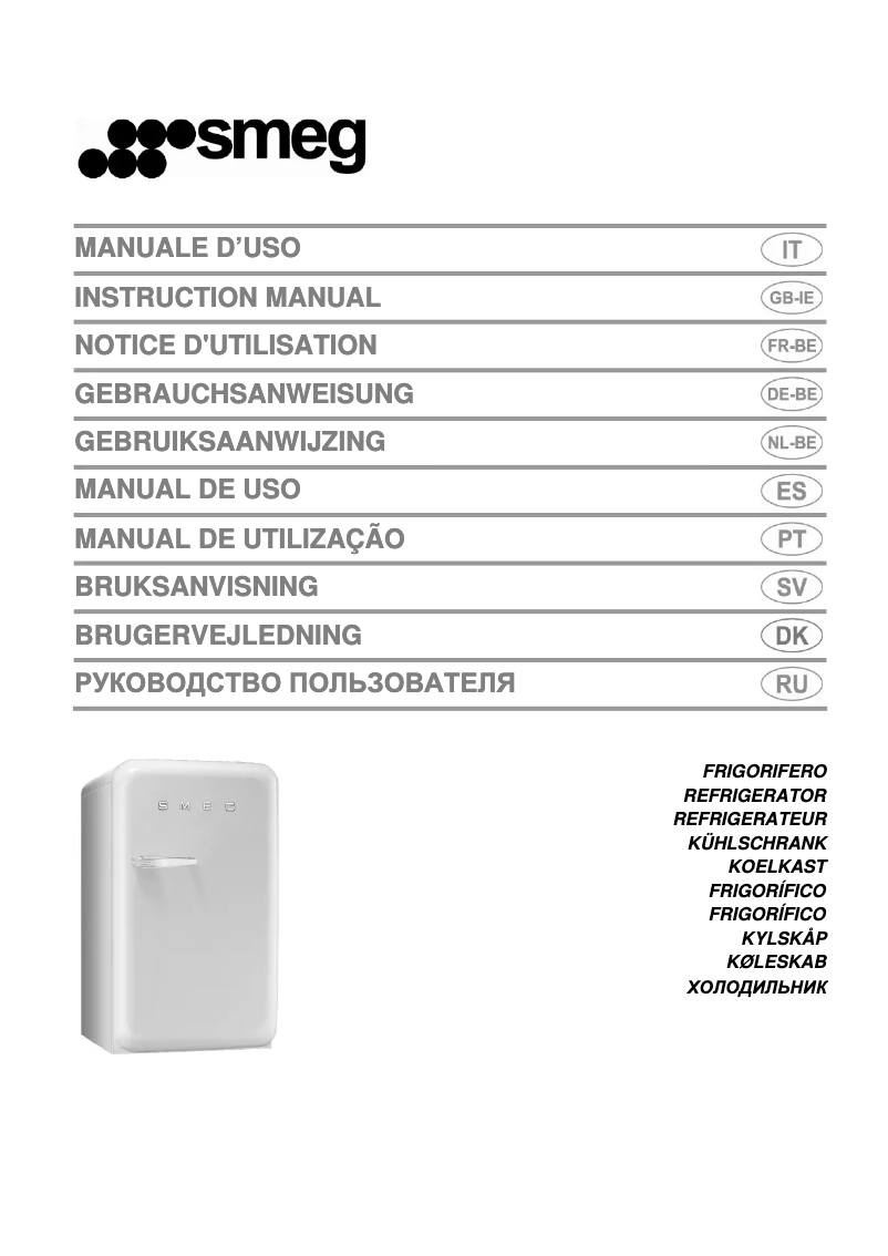 Page n°1 - Manuel utilisateur Smeg FAB5RR