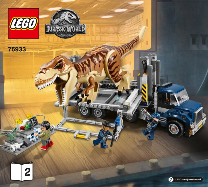 Page 1 de la notice Manuel utilisateur Lego Jurassic World 75933