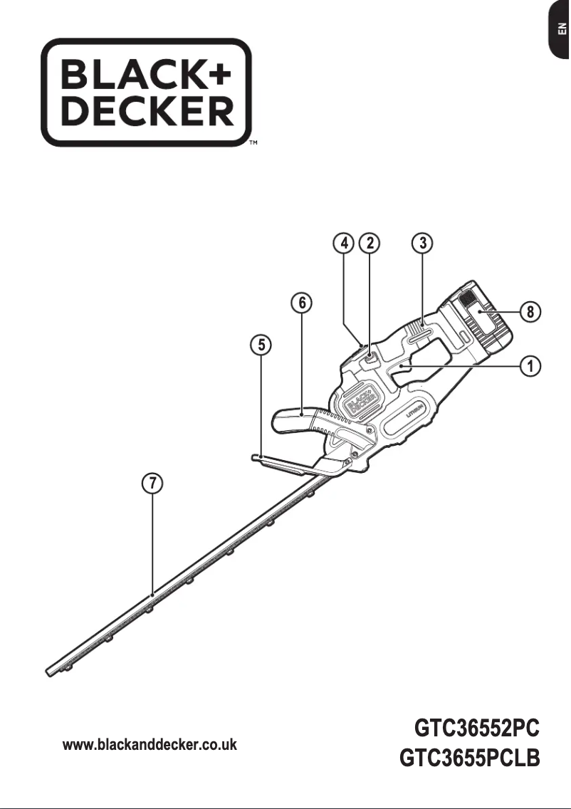 Page n°1 - Manuel utilisateur Black & Decker GTC36552PC
