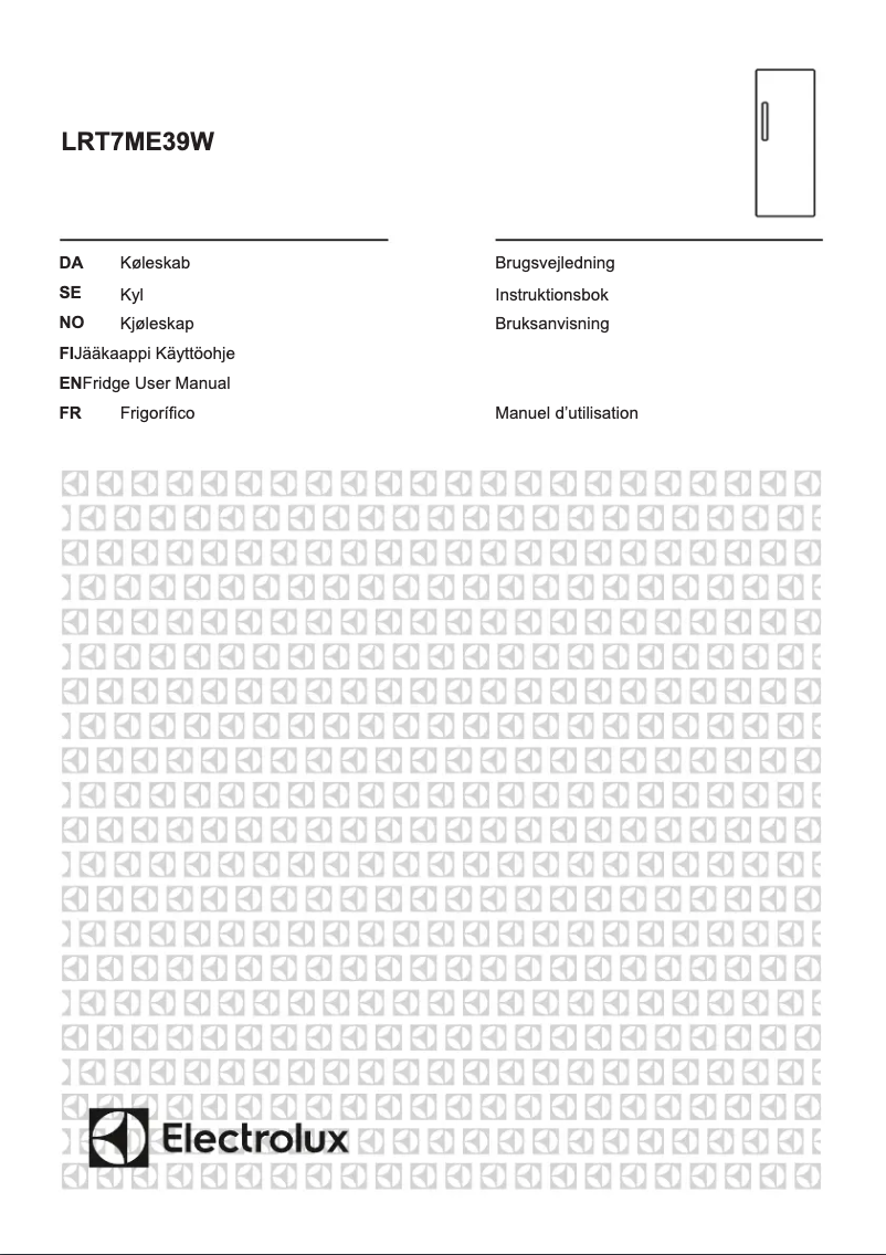 Page 1 de la notice Manuel utilisateur Electrolux LRT7ME39W
