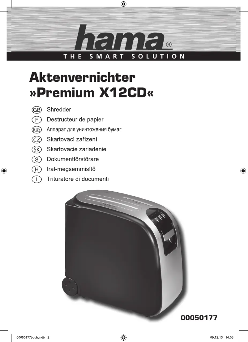 Image de la première page du manuel de l'appareil Premium X12CD
