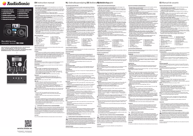 Image de la première page du manuel de l'appareil Rockblaster RD-1556