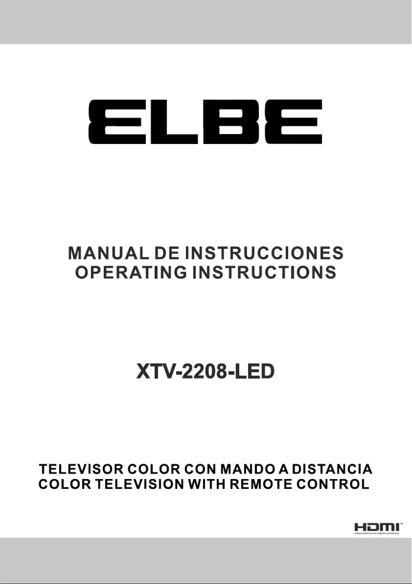Page 1 de la notice Manuel utilisateur ELBE XTV-2208-LED