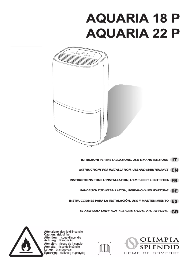 Image de la première page du manuel de l'appareil Aquaria 22 P