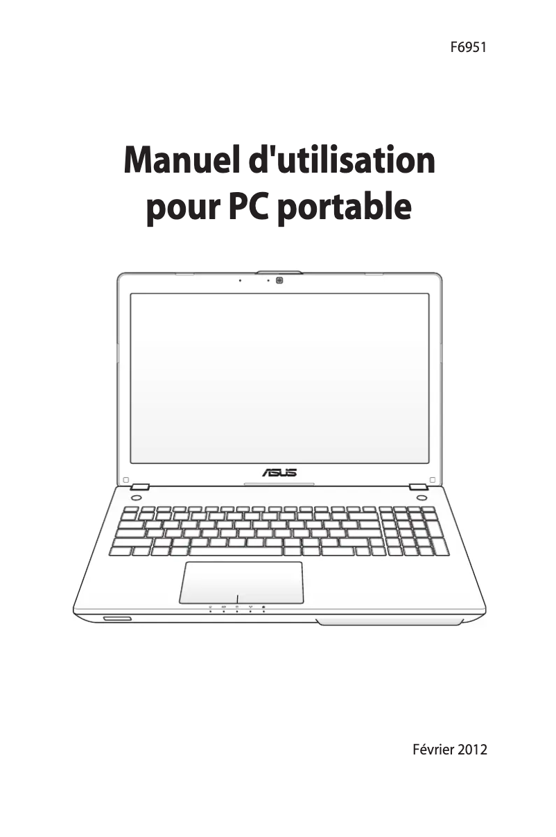 Page 1 de la notice Manuel utilisateur Asus N56JK