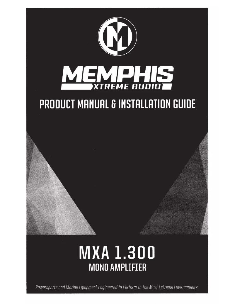 Page n°1 - Manuel utilisateur Memphis Audio MXA1.300
