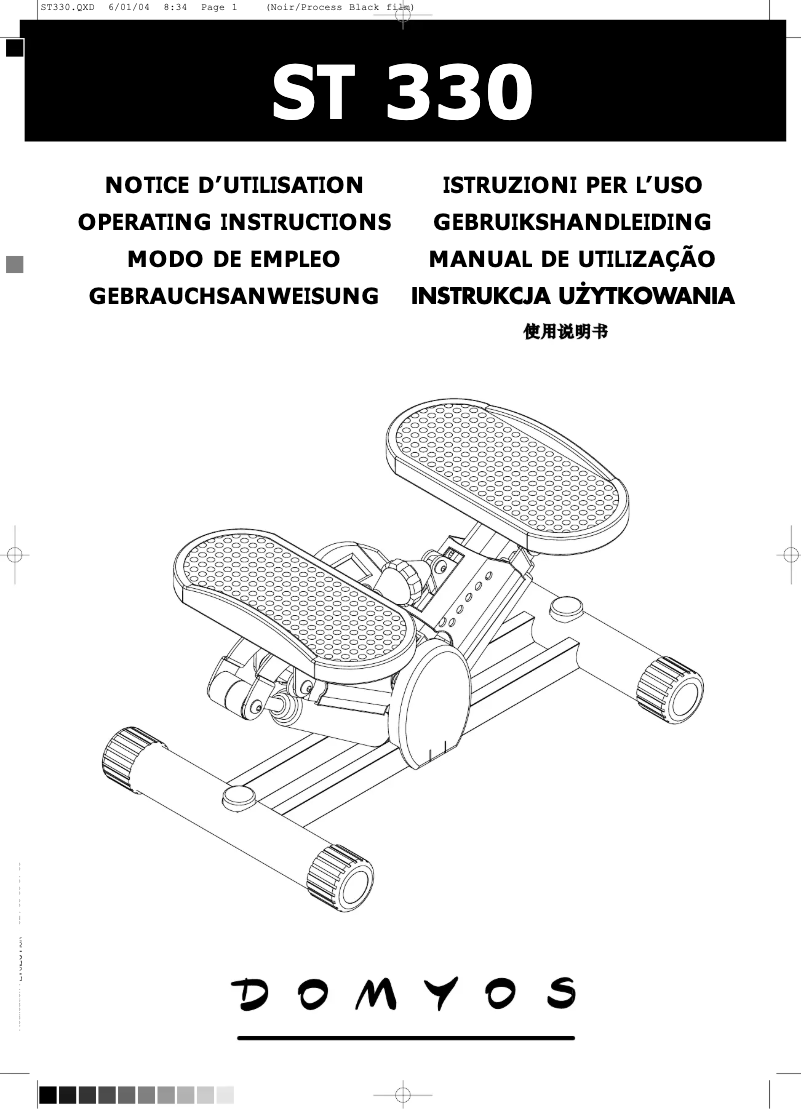 Image de la première page du manuel de l'appareil ST 330